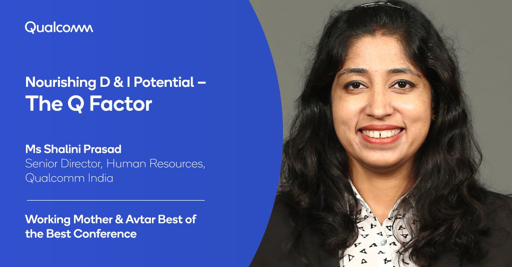Ms Shalini Prasad, Senior Director, Human Resources, #Qualcomm India will be talking about building a workplace that enables women to excel. Know more at the Working Mother &amp; Avtar Best of the Best Conference. #IgnitePotential 
<a href="/avtarinc/">Avtar</a>