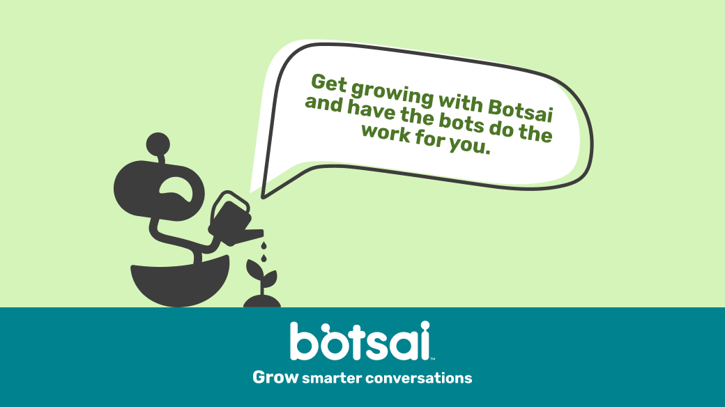 BotsaiHQ's tweet photo. Grow smarter conversations. 🌱

#nocode #chatbot #innovativetechnology #cincinnatitech #easytouse #smartconversation #customerexperience #chatbotforsmallbusiness #chatbotforschools https://t.co/VPrYvC0y6x