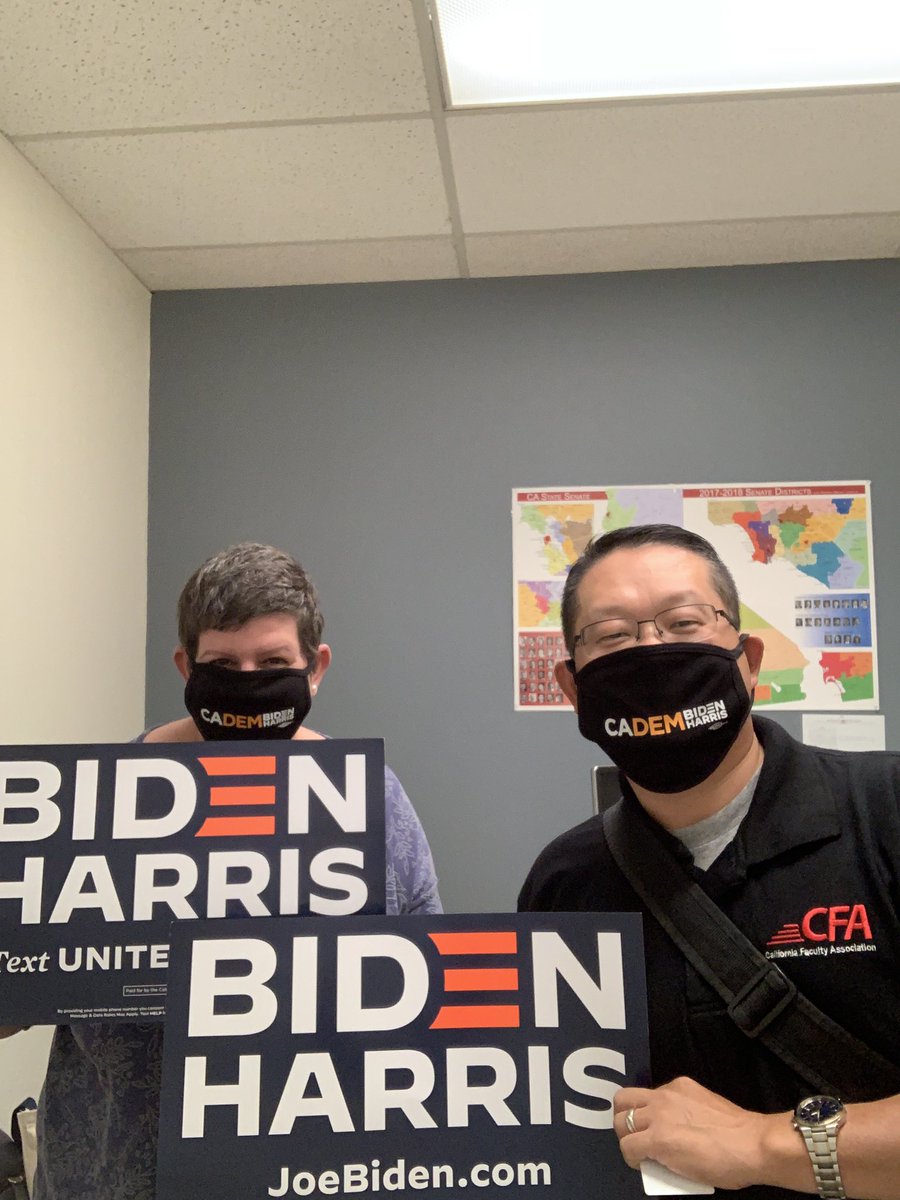 BryanHa1's tweet photo. @CFA_News is 💯% for #BidenHarris2020. Also, #YesOnProp15 #YesOnProp16 #NoOnProp22 https://t.co/ox5ycvnkA8
