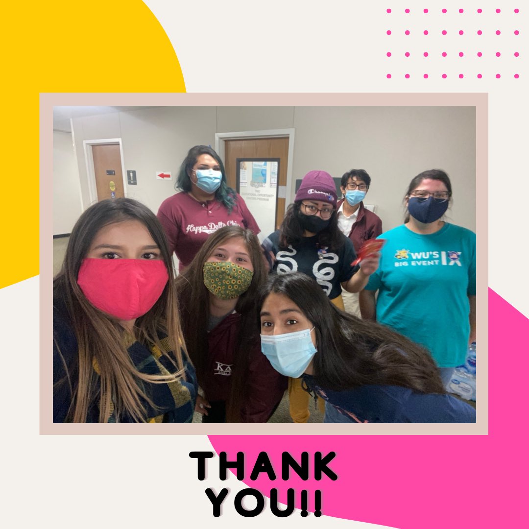 Huge THANK YOU to our volunteers from <a href="/wichitamgc/">Wichita State MGC</a> for helping us pass out snacks to voters at the WSU Metroplex! If you haven’t stopped by yet—its not too late! Polls close at 7 p.m. so get here ASAP!