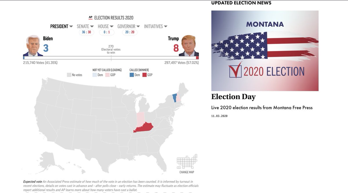 2020 Montana Election Live Results Los Angeles Times
