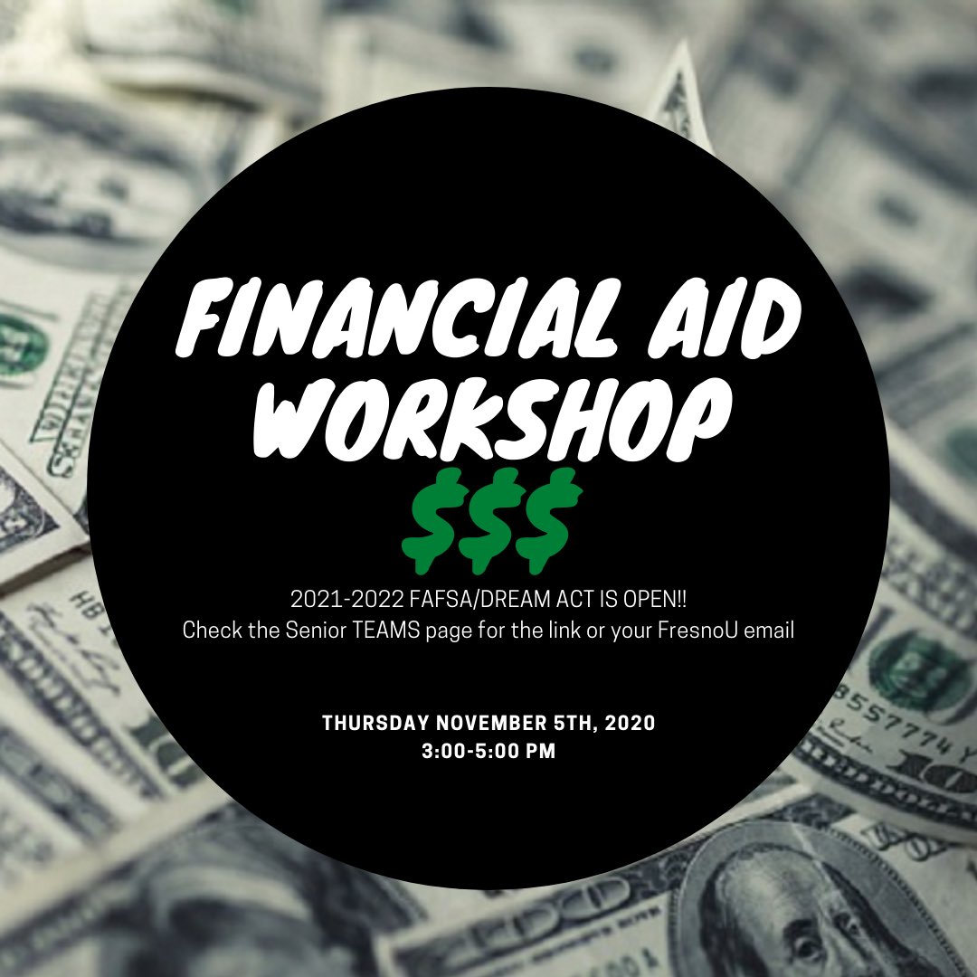 ehs_counselors's tweet photo. Another financial aid workshop this Thursday at 3:00! @edisonclass2021 don’t miss it! https://t.co/XX4ydl2Xnr