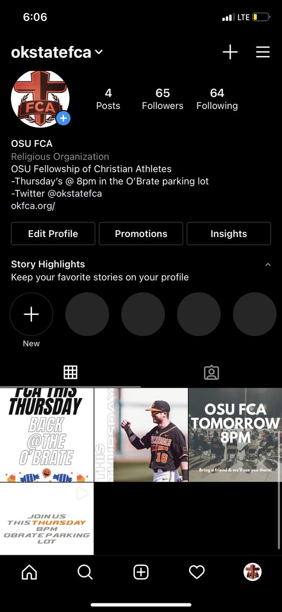 This week we’re back at the O’Brate!! We also have a new Instagram!! Go follow it if you aren’t!! 

This Thursday details—
📍O’Brate Parking Lot 
⏰8pm
🍽 Halloween candy👀
🗣FCA Area Rep Carter Gunter 

Bring a chair or blanket to sit on and a friend!!