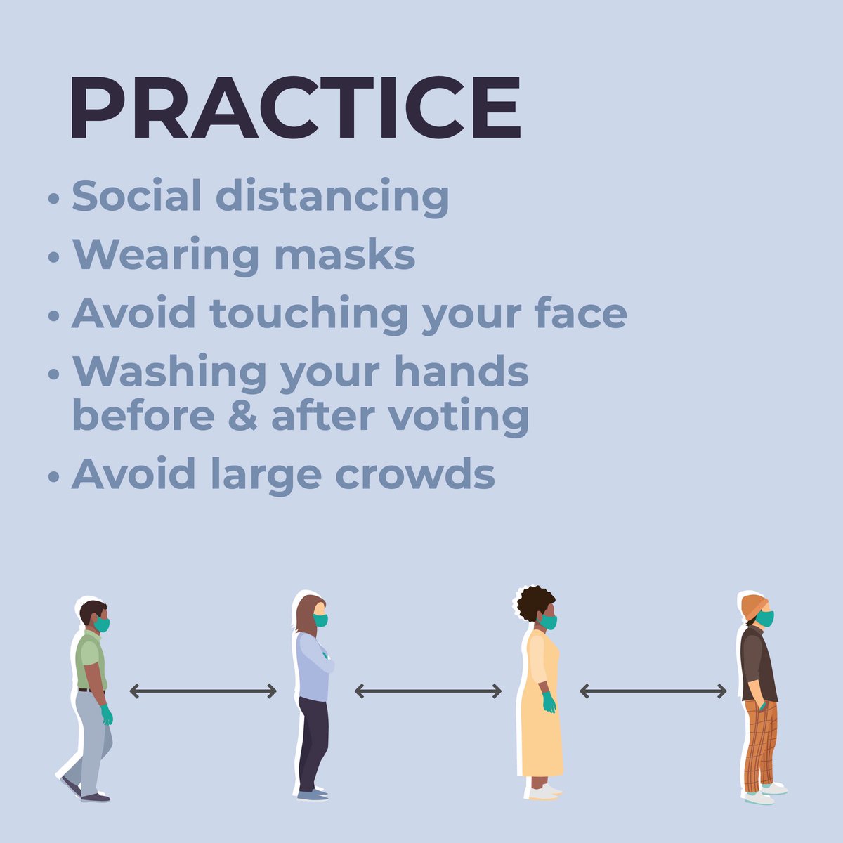 SenatorCarlucci's tweet photo. As polls get more crowded, make sure to stay safe! #socialdistance #wearamask #washhands #voting #vote #votesafely #rockland #westchester https://t.co/ZZTLYLCJ53