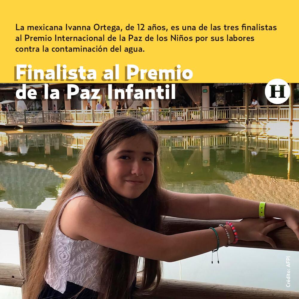 heraldodemexico's tweet photo. #Las5BuenasNoticias de la semana | El Premio internacional de la Paz de los Niños 2020, recompensa a un menor por su compromiso con los derechos de los niños y este año Ivanna Ortega competirá por el.👏

👉 https://t.co/RRVoKYO4EU https://t.co/cU8heeyN6I