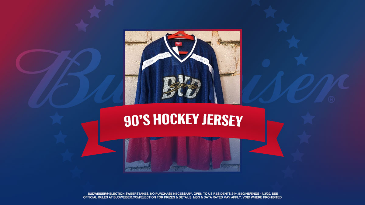 bud light hockey jersey