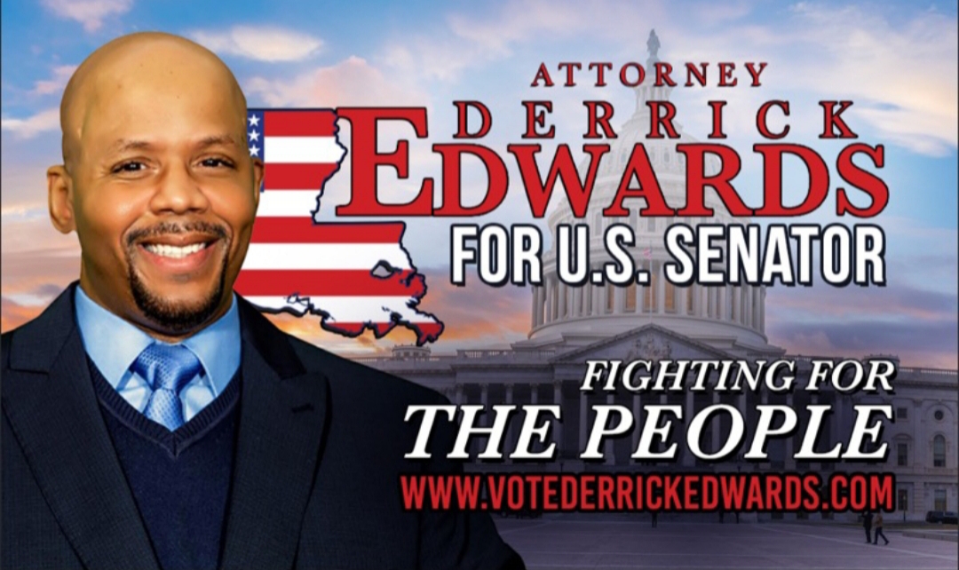 D_EdwardsLA's tweet photo. Louisiana, Today is #ElectionDay from 6 AM to 8 PM, Please vote to make your voice heard at the Voting Polls &amp; #Vote4Change Attorney Derrick "Champ" Edwards for Senator #5 on the ballot. #WhoDat #Election2020 https://t.co/o6oewxfoQS