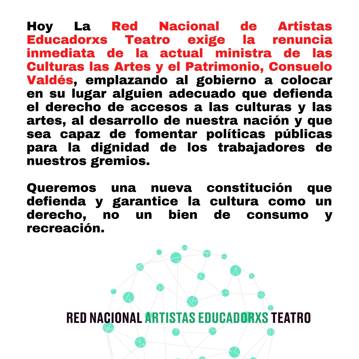 Red Nacional Artistas Educadorxs Teatro tweet media
