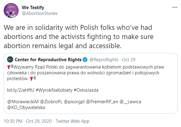 "Folks who've had abortions"