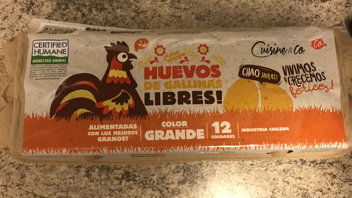 schulercami's tweet photo. Así como lloré públicamente, agradezco públicamente. Me contactaron desde @JumboChile #PedroDeValdivia y me dieron solución inmediata. Una caja de huevos Cuisine&amp;Co intacta 👌🏻 https://t.co/WA6GsvpIb1