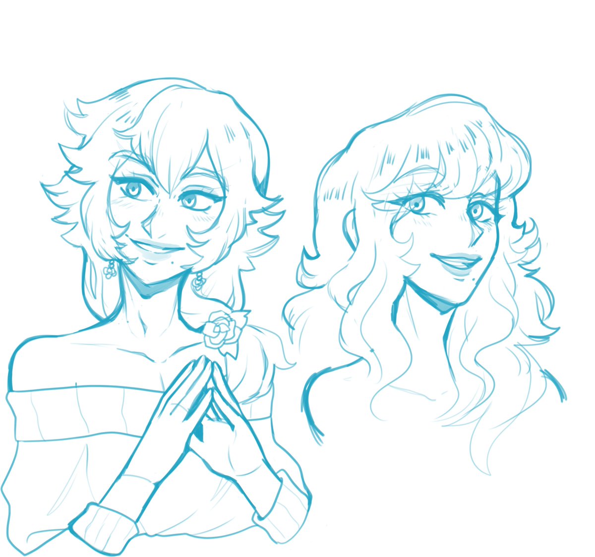 Art_202's tweet photo. Posting some doodles in light of today

Monster prom Oc + my gijinka babs Fiore and Daphne🌸 https://t.co/5eyBdJwsWE