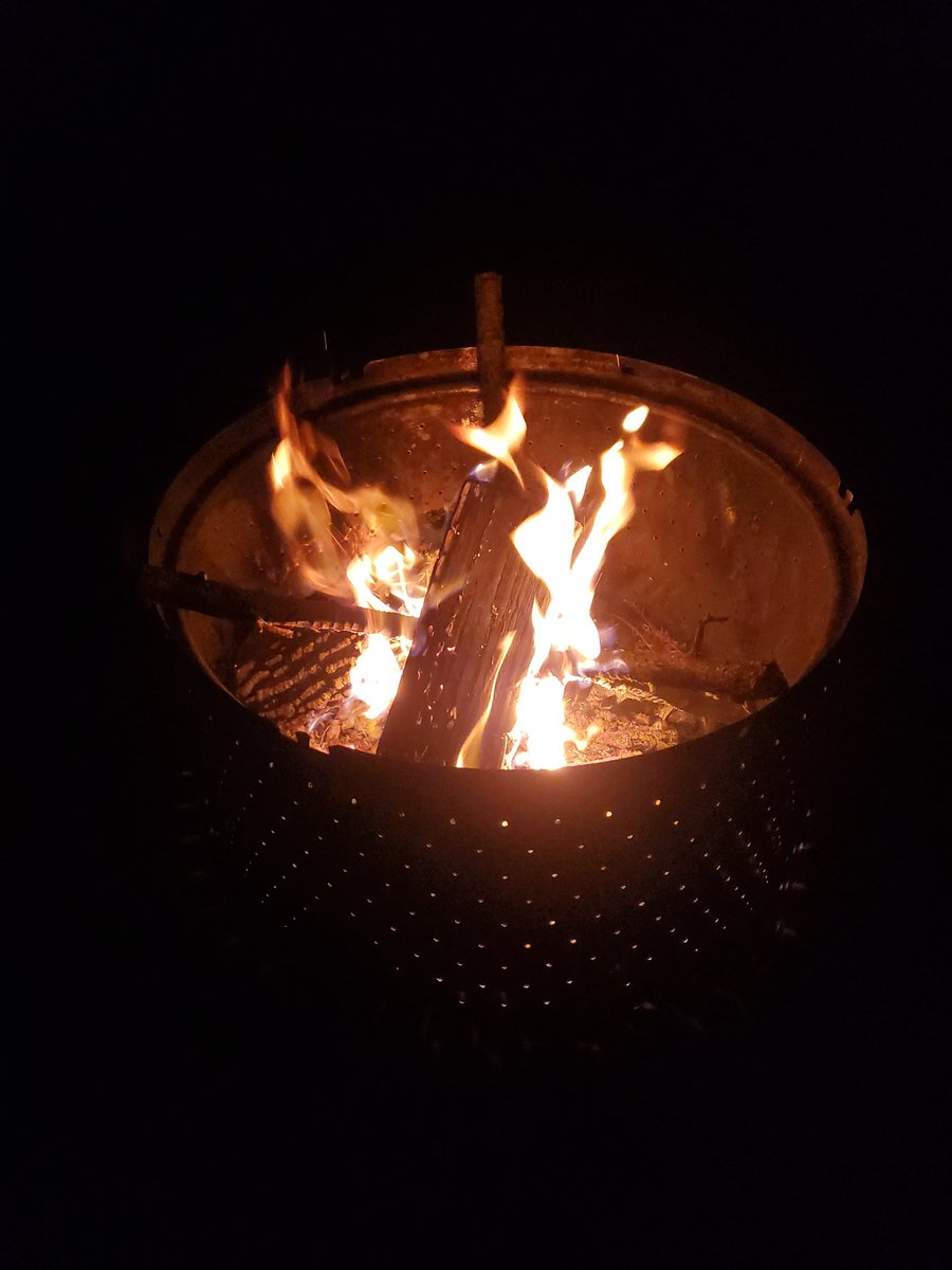 kreebs29's tweet photo. El Kiddo is learning how to start a fire and maintain it tomorrow at Beavers. We decided to go over the basics tonight. #FatherSonTime #FirePit #BeaversPrep https://t.co/ySV8c7xr4m