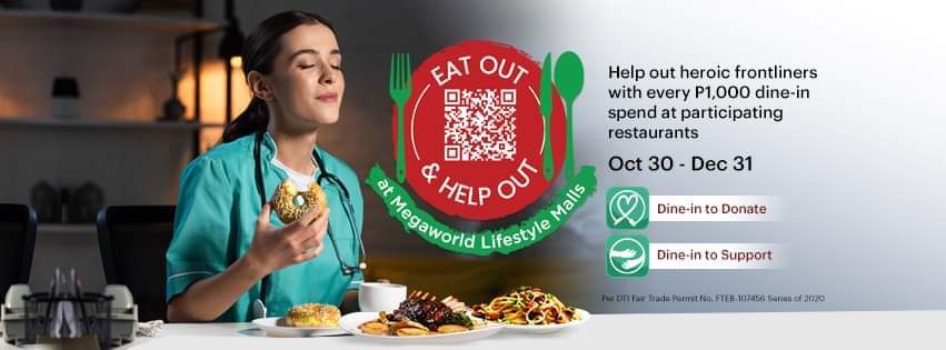 newportmall_'s tweet photo. #NowIsAGoodTime to Eat Out & Help Out at #MegaworldLifestyleMalls
For every 1K dine-in spend at any participating restaurant in Megaworld Lifestyle Malls, a hearty meal will be donated to a medical frontliner from our partner hospital.
Visit https://t.co/huMfLvNkPd for more. https://t.co/SKTwdwbDhm