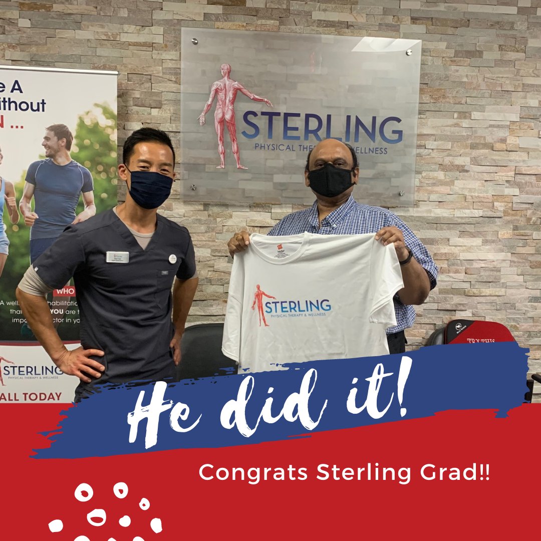 SterlingTherapy's tweet image. 🎓 Congrats to recent #sterlinggrad, Rajeshkumar. He came in with low back pain and shooting and numbness down his leg but has improved well with reduced symptoms and has returned to walking around the neighborhood with less pain. #sterlingtherapy