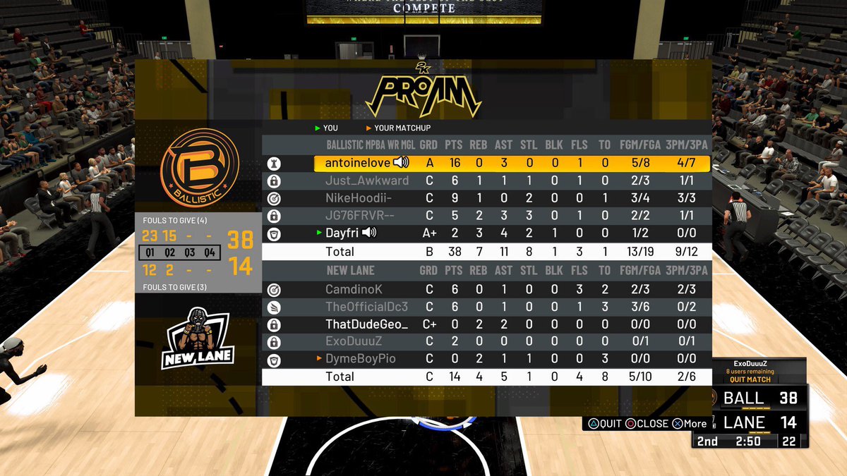 Ballistic 2k (@2kballistic) on Twitter photo Ggs to <a href="/NewLaneGaming/">New Lane π</a> in in <a href="/MilitiaLeague/">Militia Gaming League</a> round 2 (2-0)
PG: <a href="/llAntoinelovell/">Master G</a>
SG: <a href="/JustAwkward/">Justin Howell</a>
SF: @NikeHoodii
PF: <a href="/JG76FRVR/">LXXVI π₯</a>
C: <a href="/dayfri/">Ryan I πππππ</a>
@youFamousEnough
<a href="/2kCompGames/">Jelani Mitchell</a> Ggs to <a href="/NewLaneGaming/">New Lane π</a> in in <a href="/MilitiaLeague/">Militia Gaming League</a> round 2 (2-0)
PG: <a href="/llAntoinelovell/">Master G</a>
SG: <a href="/JustAwkward/">Justin Howell</a>
SF: @NikeHoodii
PF: <a href="/JG76FRVR/">LXXVI π₯</a>
C: <a href="/dayfri/">Ryan I πππππ</a>
@youFamousEnough
<a href="/2kCompGames/">Jelani Mitchell</a>