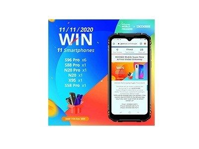 GooseGiveaways's tweet photo. Doogee Smartphones Giveaway – 11 winners
🖱️ Click here for sweepstakes link and details 👉 https://t.co/MpSgWCZd54

🌍️ Open Worldwide, 18+

#sweepstakes #giveaway #DOOGEE #smartphone #winphone https://t.co/BUb1lzvKFG