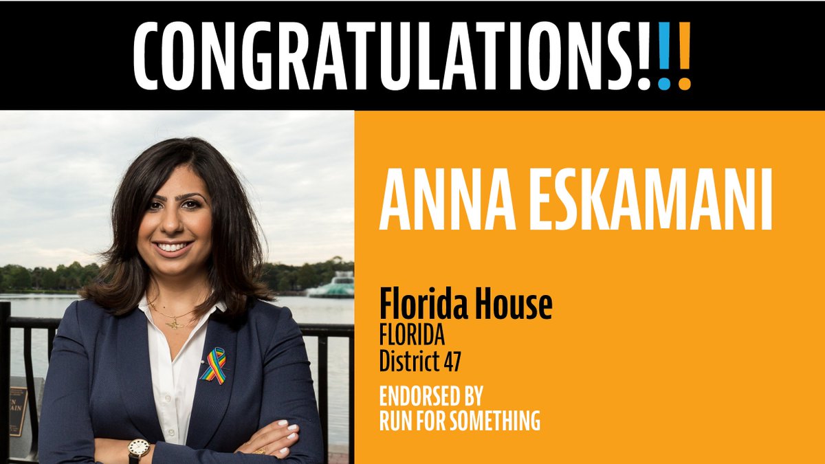 More winning from Florida!! RFS all-star and all around bad ass  @AnnaForFlorida has just been re-elected to the Florida State House in District 47!!