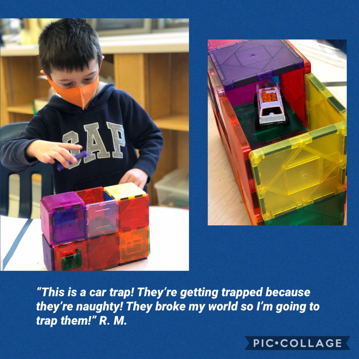 bigideasinFDK's tweet photo. A favourite part of my day is watching my #kindergarten Ss play and taking the time to #listen to them talk about what they’re doing. As #Piaget said, “Play is the work of childhood.” #earlyyears #tdsb #learningthroughplay https://t.co/8fqResNMJx