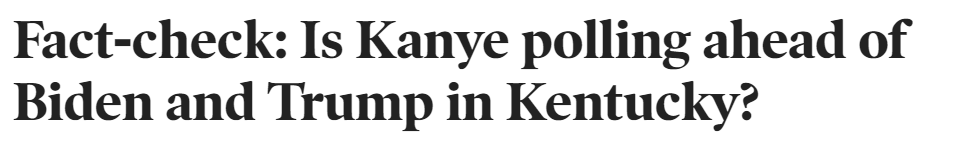 Well, this is a fact check I never expected to see