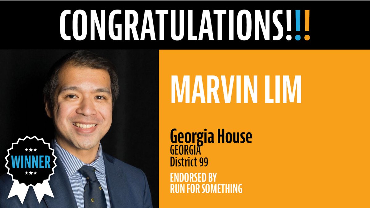 Our first win out of Georgia!! Gun reform and voting rights advocate  @MarvinLimforGA has been elected to the Georgia State House in District 99!!