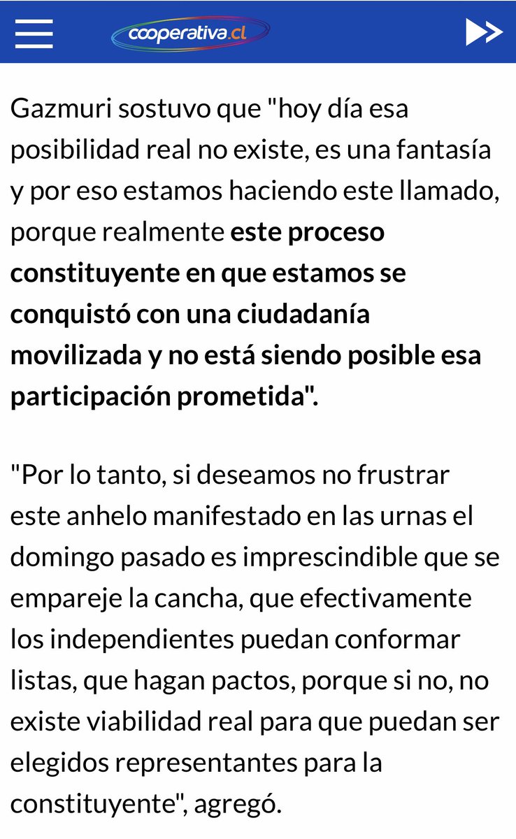 AnaMariaGazmuri's tweet image. Senadores #SueltenLosPactos, para garantizar participación de independientes con militancia social en la constituyente. Aprueben pactos de listas de independientes y de independientes con fuerzas políticas, escaños pueblos originarios y cupos discapacidad #ComunidadXLaDignidad