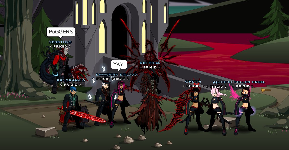 FrigidAqw's tweet photo. Frigid Guild Trying out some @notdarkon Stuff!! Have a nice Day Peoples!

#Frigid #AQWorlds https://t.co/FU6tbCKZRR