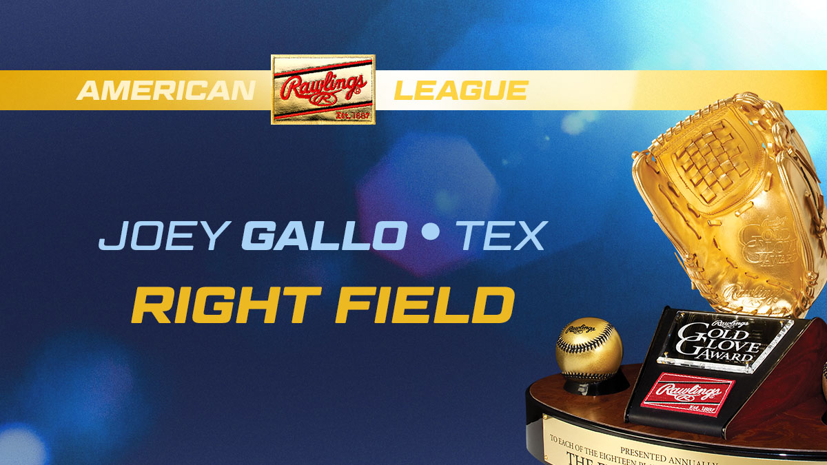 Rawlings Baseball on X: Rawlings Gold Glove Award Winner - Right Field -  AL: Joey Gallo #TeamRawlings #RawlingsGoldGloveAwards   / X