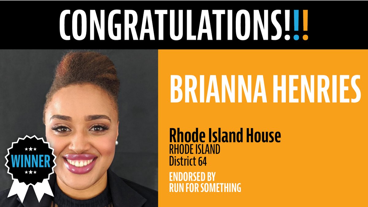 A history making win!  @bhenriesri has just won her election for Rhode Island House in District 64! This former teacher has just become the first Native American woman elected to the RI General Assembly!