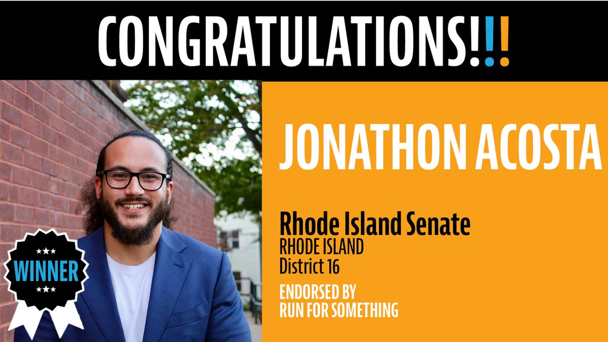 Father and city council member  @AcostaforRI has just been elected to the Rhode Island State Senate in District 16!!