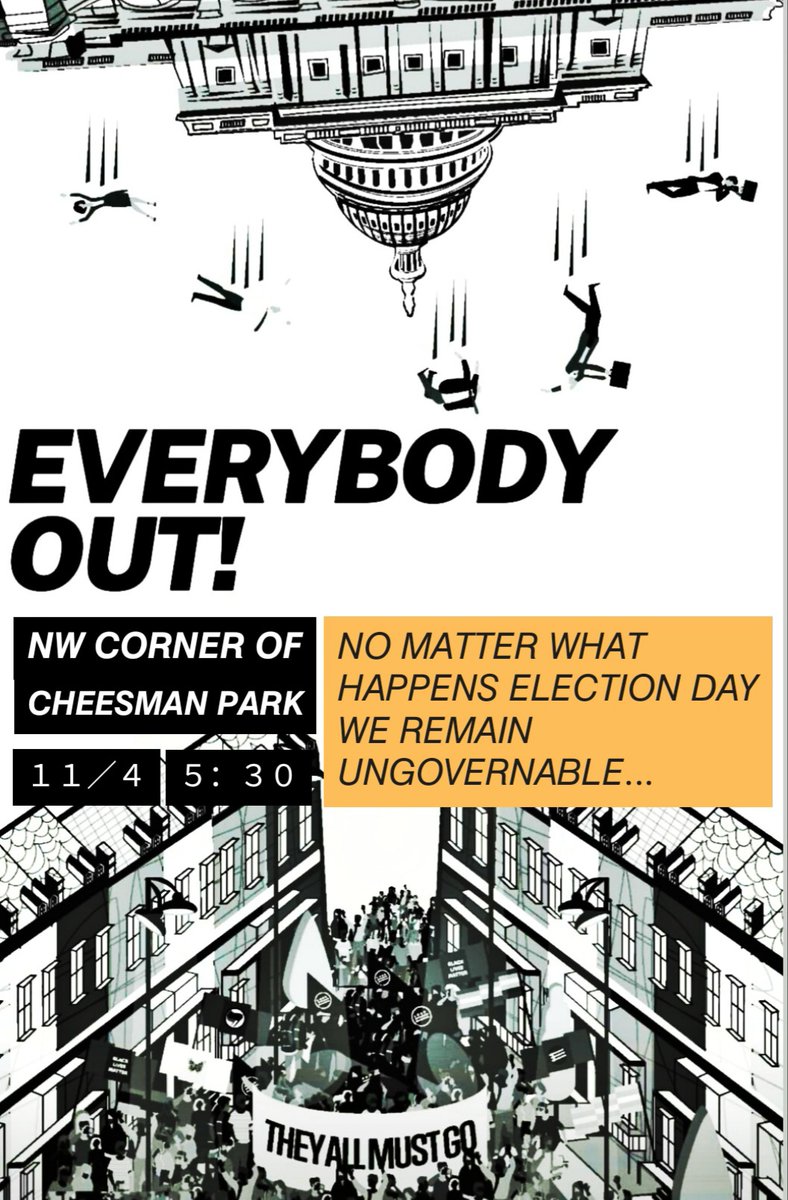 userjame's tweet image. #EverybodyOut Denver! 

NW CORNER OF CHEESMAN PARK
RALLY: 5:30 MARCH 6:30

No matter what happens election day
We remain ungovernable...

**make sure to share the flyer outside the echo chamber***

crimethinc.com/2020/10/27/eve…

#DenverProtests
@crimethinc