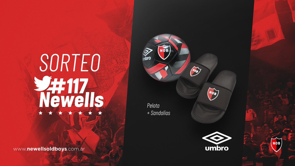 Newells's tweet photo. 🔁❤️📱 RT, like y respondé este twitt con #117Newells para participar por este combo de una pelota + un par de sandalias que te trae #NewellsStore. https://t.co/A4qpK7icKN