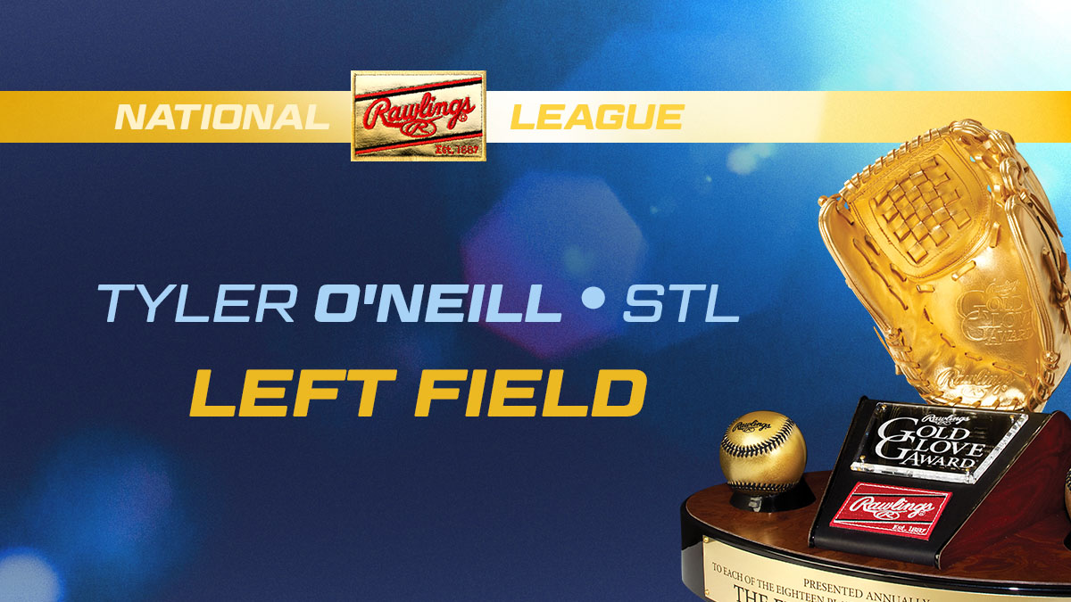 St. Louis Cardinals TYLER O'NEILL Rawlings Gold Glove Award