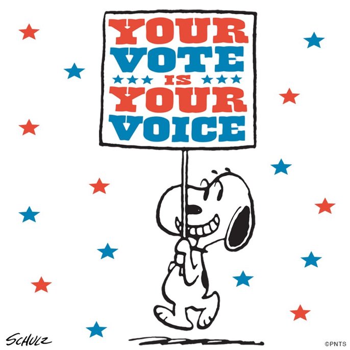 Peanuts_4Fans's tweet photo. Your vote is your voice. https://t.co/nipxe9zu7f