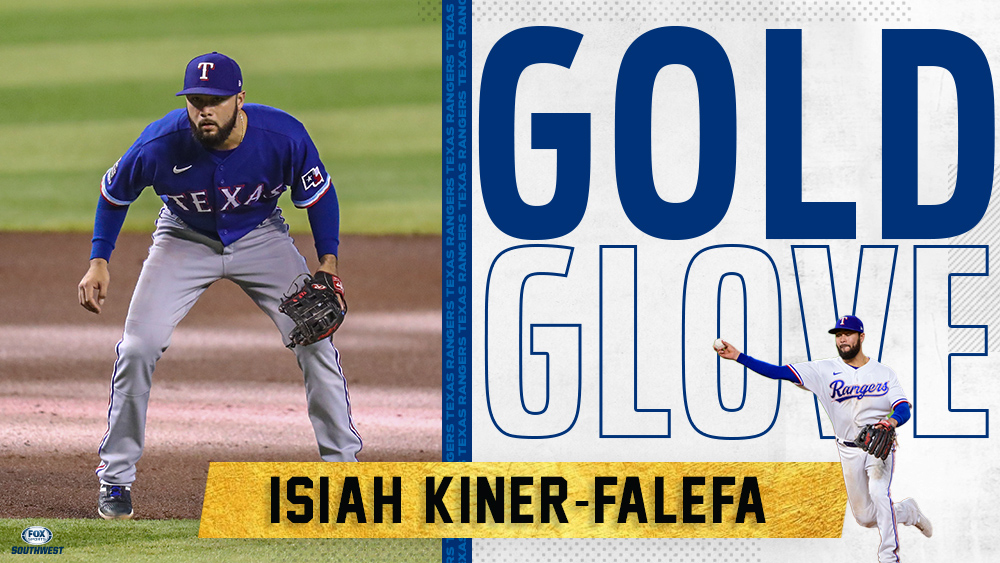FanDuelSN_SW's tweet photo. He's Isiah "Gold Glove" Kiner-Falefa now. 

Congratulations, @Isiahkf11 ���

@Rangers | #TogetherWe https://t.co/meFQOLNypW