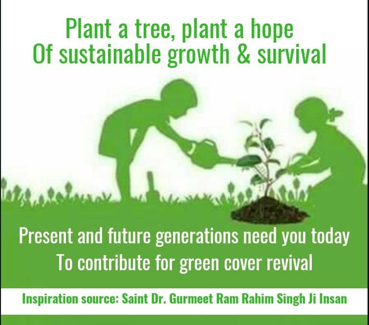 ChopraNimmi777's tweet photo. Saint Dr. @Gurmeetramrahim Ji
started work of tree plantation many years ago under this initiative by the followers of @derasachasauda millions of trees have been planted..

#PlantTreesSaveEarth https://t.co/gjjkg8Zv1x