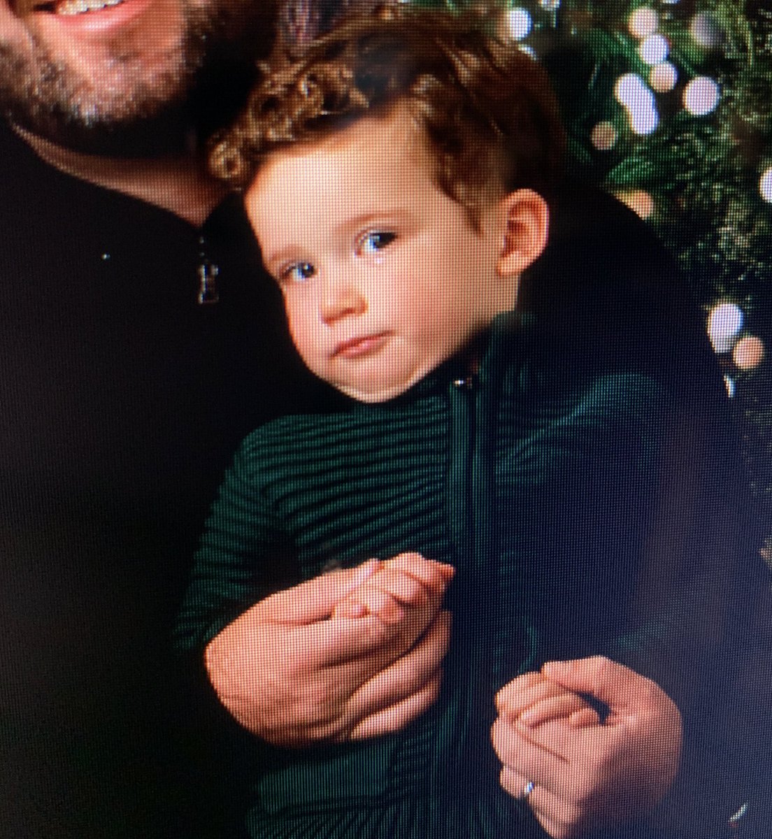 brittanymeara's tweet photo. Jack during Christmas Photo outtakes is all of us tonight. @Tmeara27 https://t.co/4Q9EfqOJ1K
