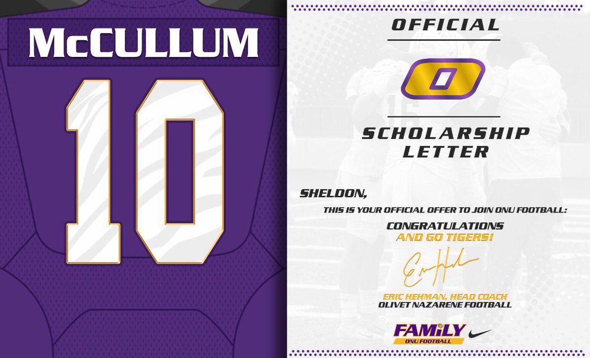 Blessed to receive my second offer from Olivet Nazarene University!
<a href="/coachwargo10/">Matt Wargo</a> @gmail_short <a href="/CrusaderCoach31/">George LePorte</a> <a href="/MSDEagles/">Stoneman Douglas Football</a> <a href="/_jordanwesley/">Coach Strong</a>