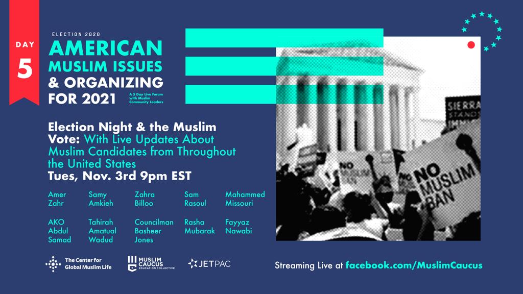MobilizeMuslim's tweet photo. It's election day! Join us for our election night program featuring live updates about Muslim candidates throughout the US.
https://t.co/NMkb6kQoHl
#muslimcaucus
#mobilizemuslims
#ElectionDay
#jetPAC
#cgml https://t.co/6VvuvJLTt5