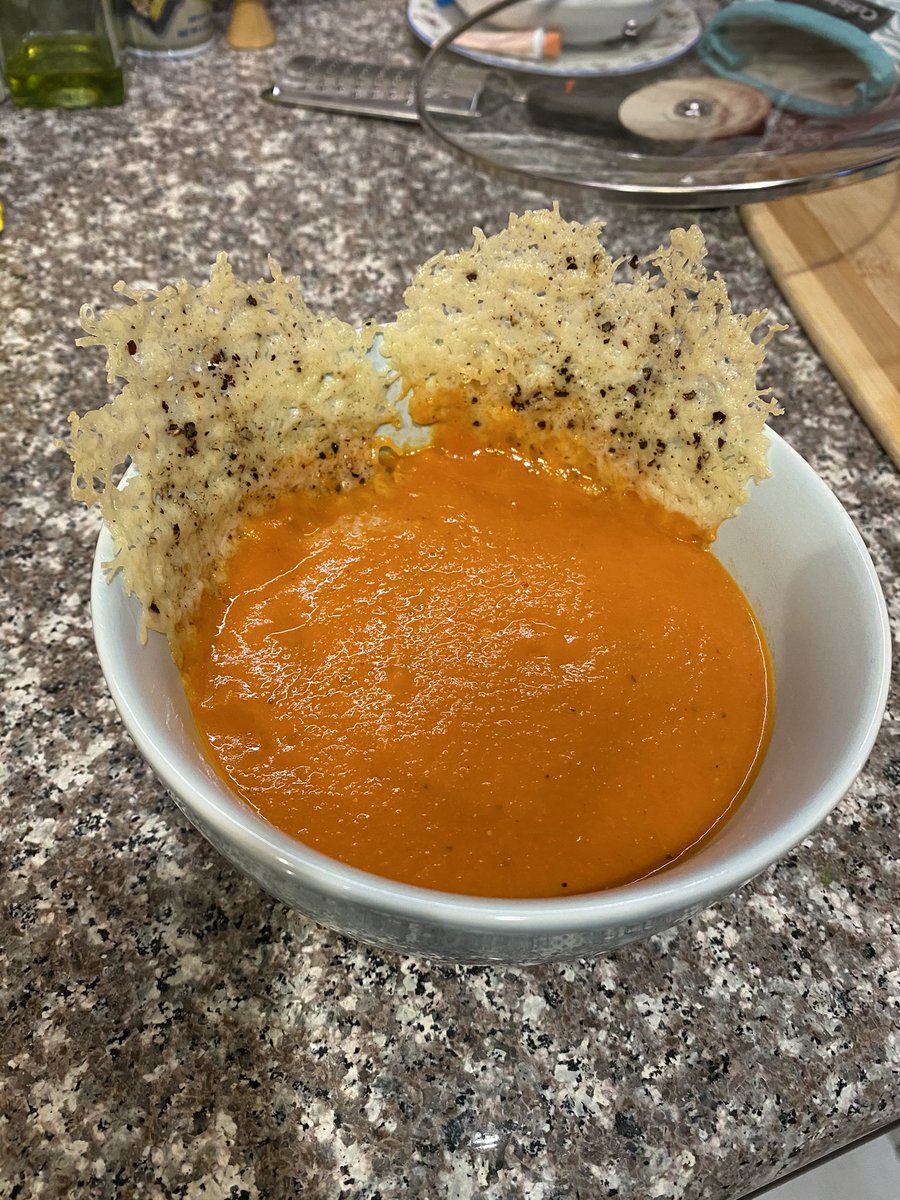 ehmmerz's tweet photo. Made your soup tonight, @chrissyteigen! It’s delicious and keeping me warm on this anxiety-inducing night 😬 #cravingsbychrissy2 https://t.co/taa67wSUEG