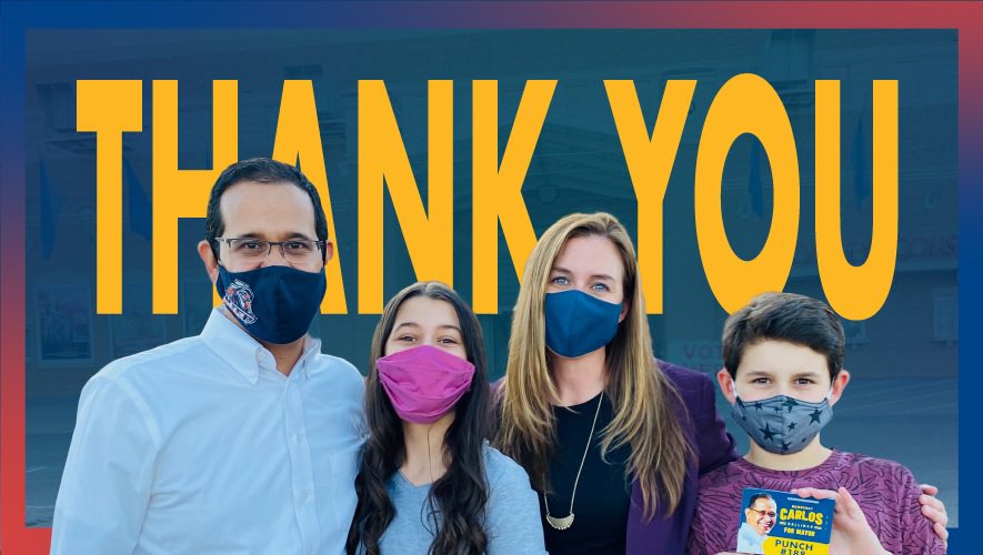 As the polls close and we wait for the results, I want to say thank you for supporting this campaign and our bold vision for El Paso. I love this city and am excited for what’s to come. Let’s bring it home tonight not just here in El Paso, but in Texas and across the country!