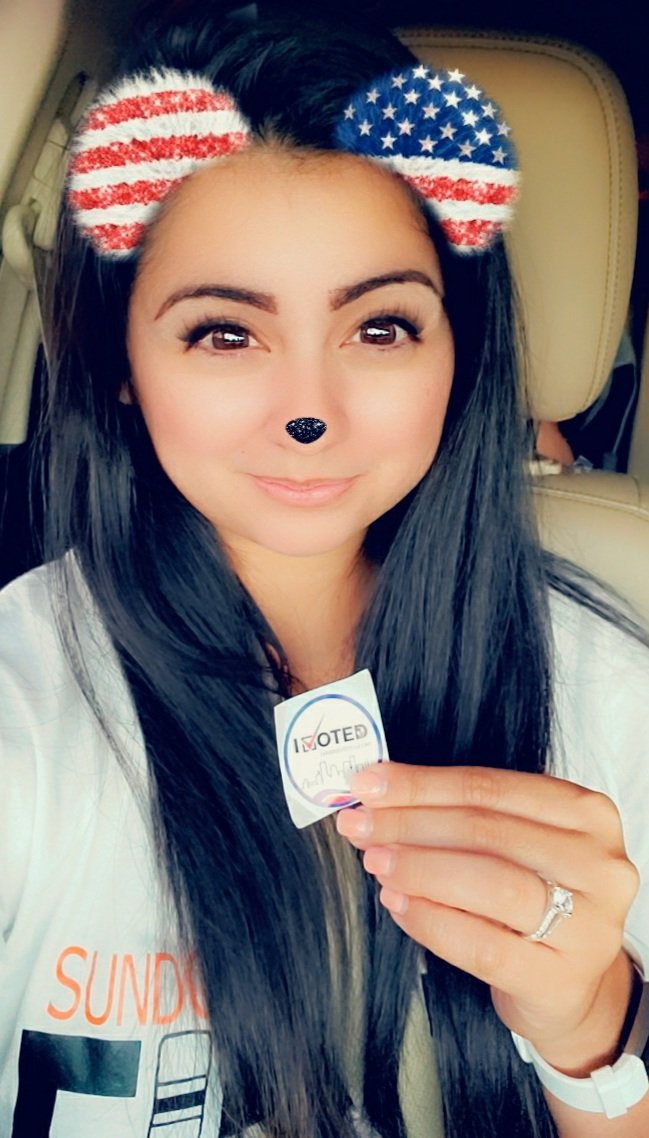 MrsAguries's tweet photo. I voted! #katyisdvotes @Sundown_e https://t.co/y2NwkrU5WR