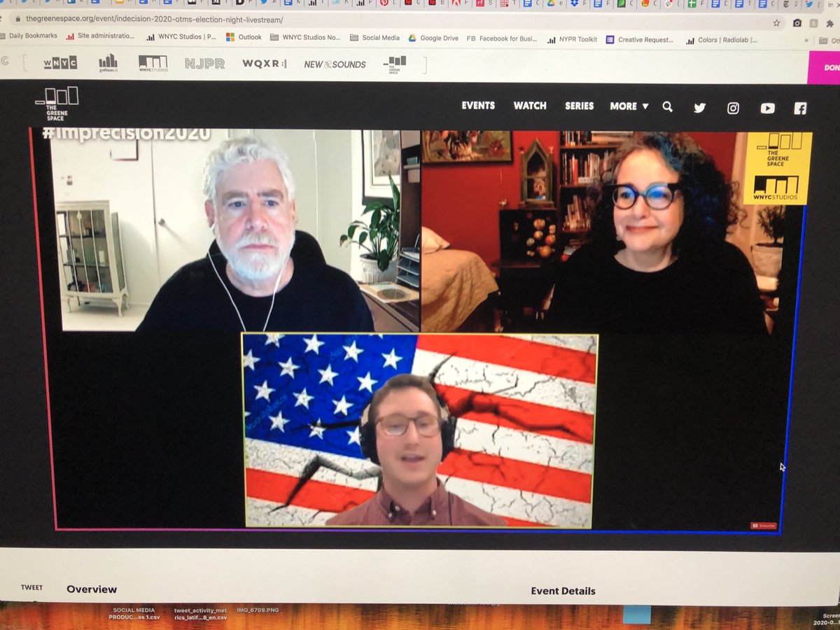 knowacki's tweet photo. I want a VHS copy of tonight’s @onthemedia #Imprecision2020 that I put on a shelf and look at occasionally and think, “That was an amazing night of TV (livestream).” ❤️ https://t.co/naI9U94JNw