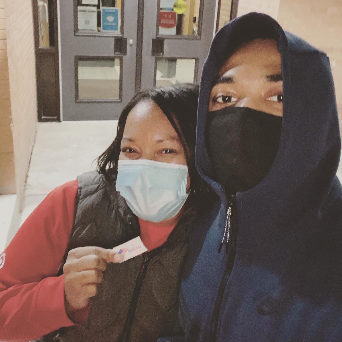 Son voted for the first time! #TeamTargetVotes ... Pssst ... btw that’s a Target mask he has on...😂😂 🗳🗳