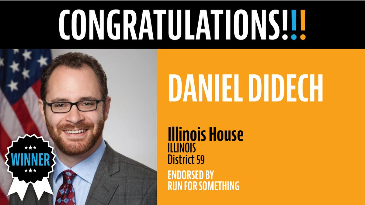 Two more years!!!!!!!!!! RFS alum Daniel Didech has just been re-elected to the Illinois State House in District 59!