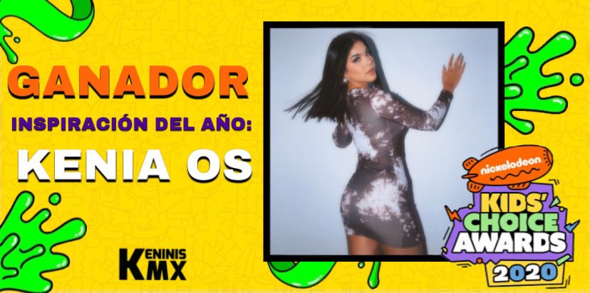 KeninisMx's tweet image. Kenia Os Ganadora “Inspiración del Año” en los #KCAMexico2020 . 
Felicidades @SoyKeniaOs lo tienes más que merecido 🤍✨