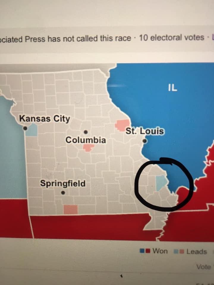 FacesSemo's tweet image. Cape Girardeau County votes for Biden.
.