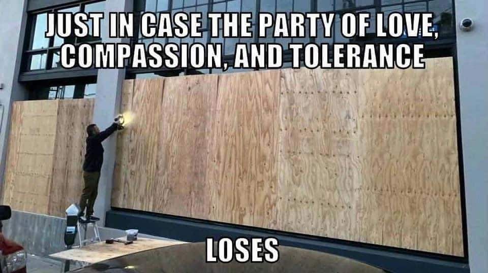 PeddleFiction's tweet image. #ElectionNight #peacefulprotesters