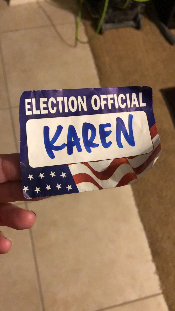 It’s been a fun and exhausting day, but so happy I did this. Now for some food and booze. #drinkup #november3rd #Elections2020
