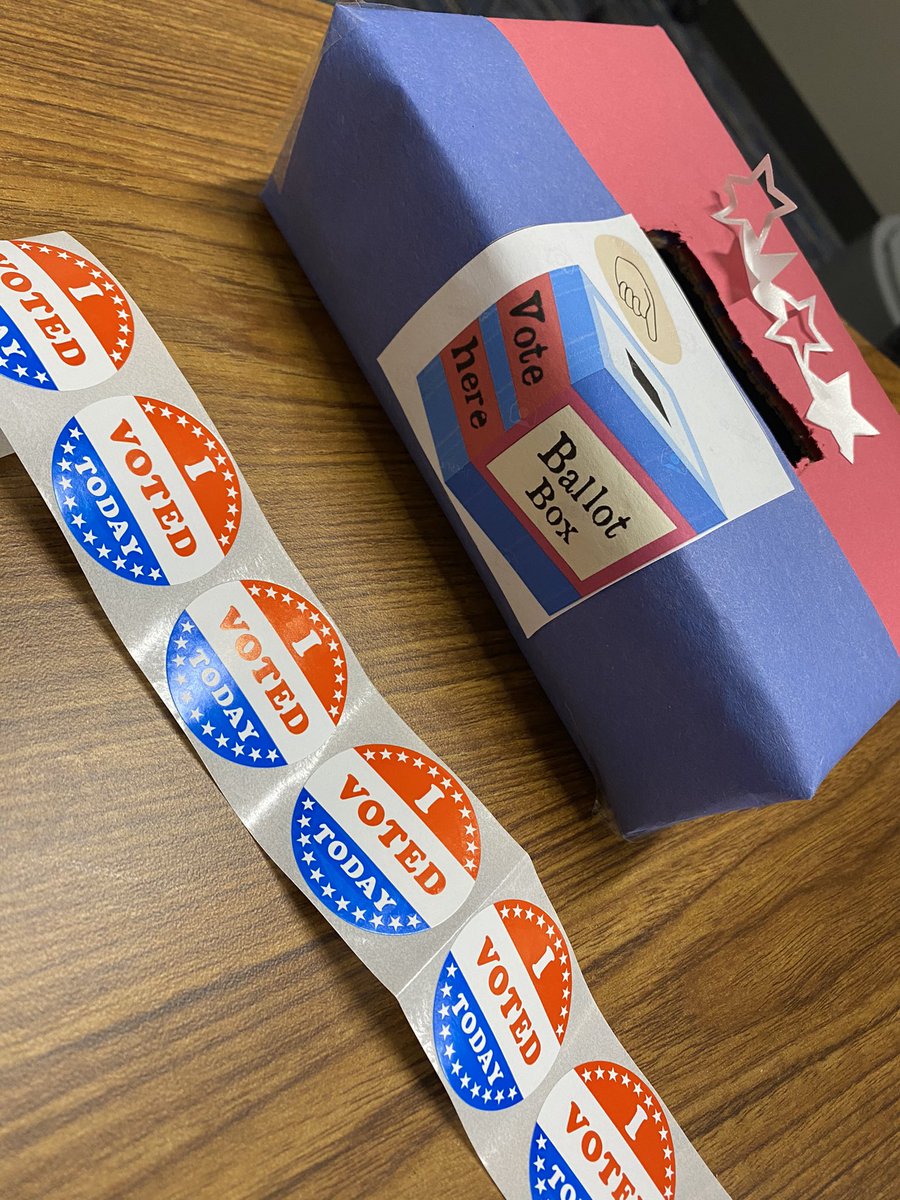 ash_metz93's tweet photo. It’s Election Day! My future voters in first grade had their voices heard today by voting on what our next P.A.T time should be! Can’t wait to share our grade level results with them tomorrow! @Golbowtweets @Jessicahale0107 @JeffCarrus https://t.co/N8EXuUzuMd