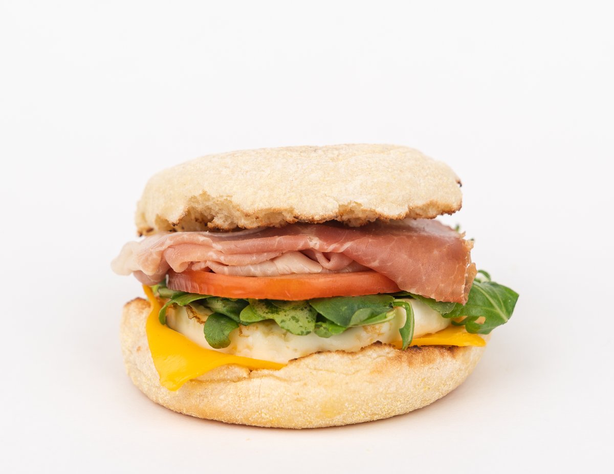 timhortons130's tweet photo. Bite into bliss with our *new* Prosciutto and Arugula Hot Breakfast Sandwich🥪. Exclusively at 130 King. https://t.co/YIHgu0YmvG